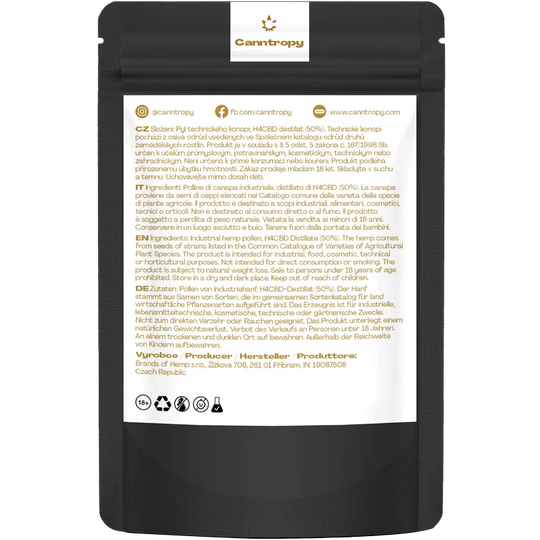 H4CBD Hash 50 % Canntropy HHCFriends