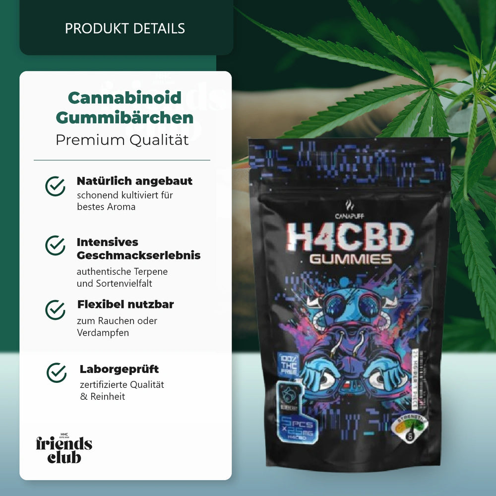 H4CBD Gummibärchen - Heidelbeere