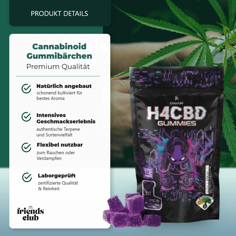 H4CBD Gummibärchen - Black Grape