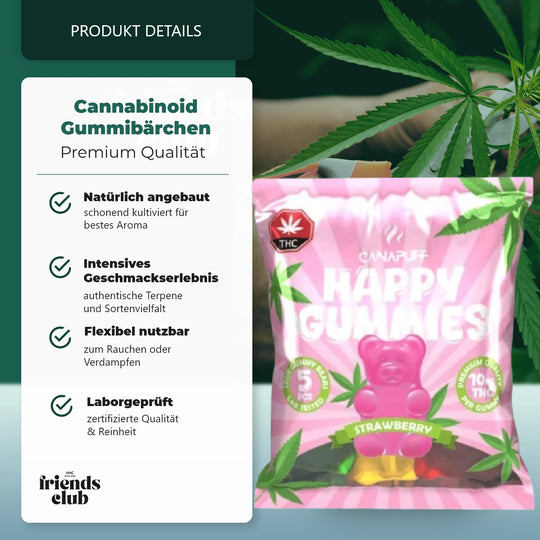 THC Gummies - Strawberry (5 Stück)