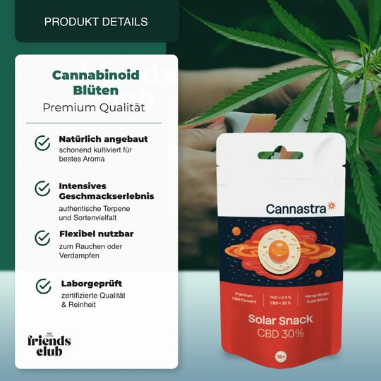 CBD Blüten Solar Snack 30% - hhcfriends