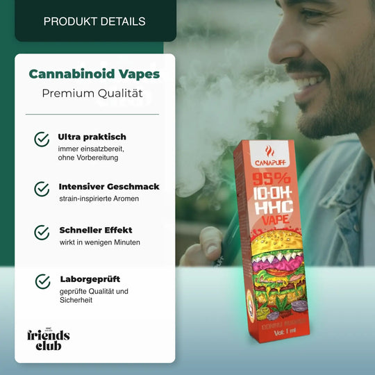 10-OH Vape Donny Burger 95% 1ml - hhcfriends