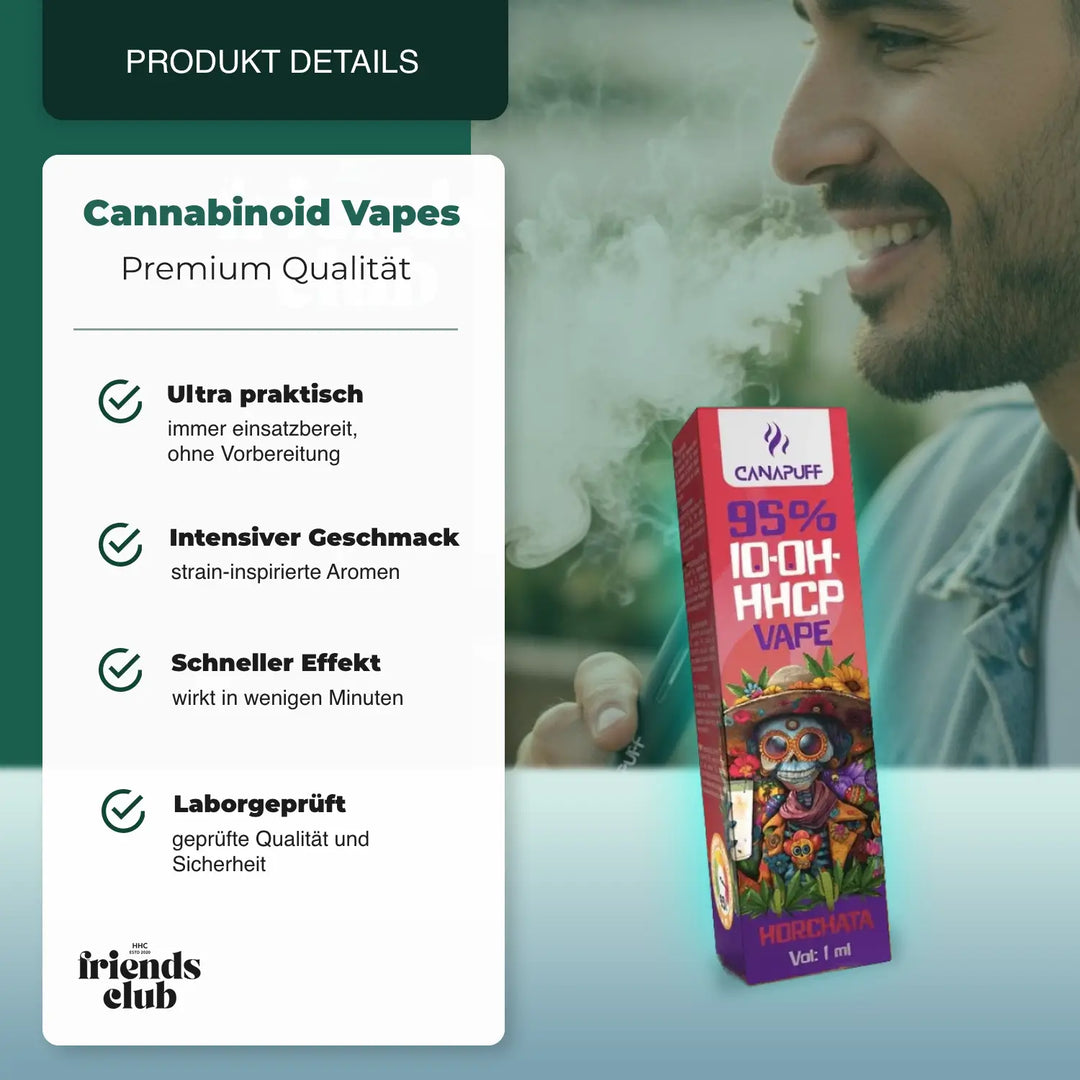 10-OH-P Vape Horchata 95% 1ml - hhcfriends