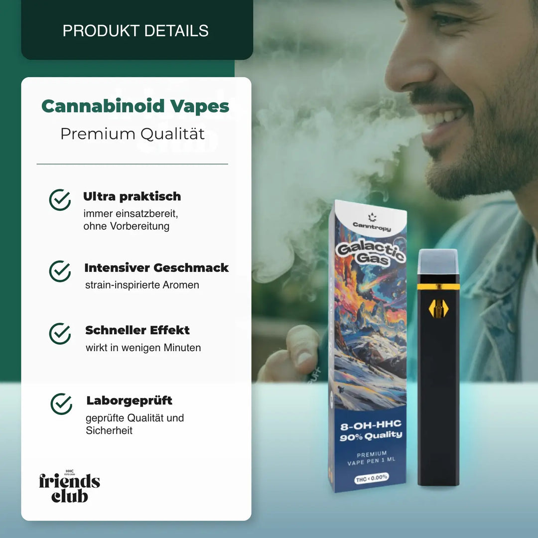 8-OH-H Vape Galactic Gas 90% 1ml - hhcfriends