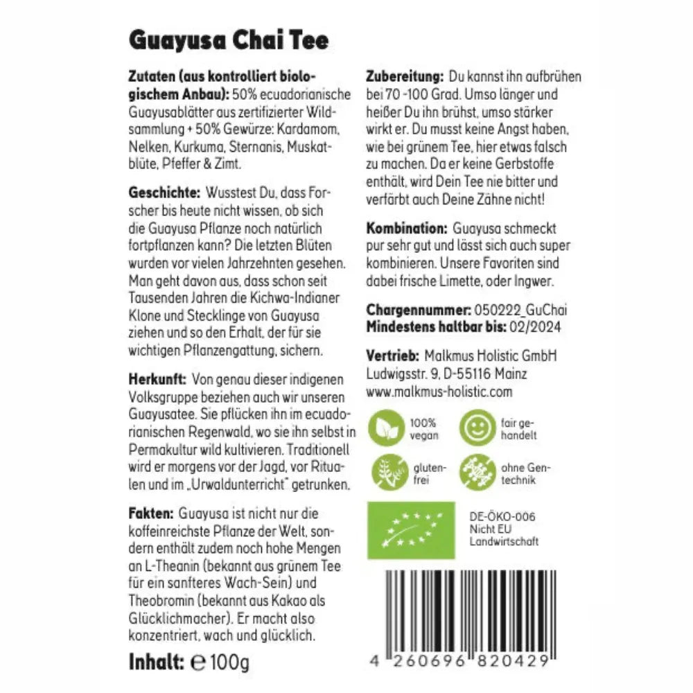 Guayusa Chai Tee 100g