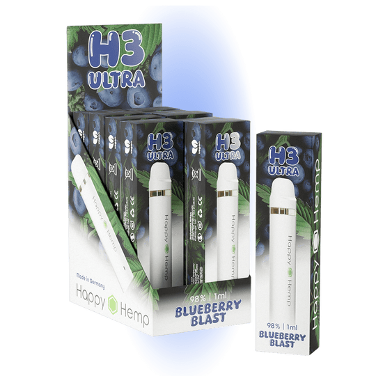 Happy Hemp H3 Ultra Blueberry Blast 1ml Vape-Smagro GmbH