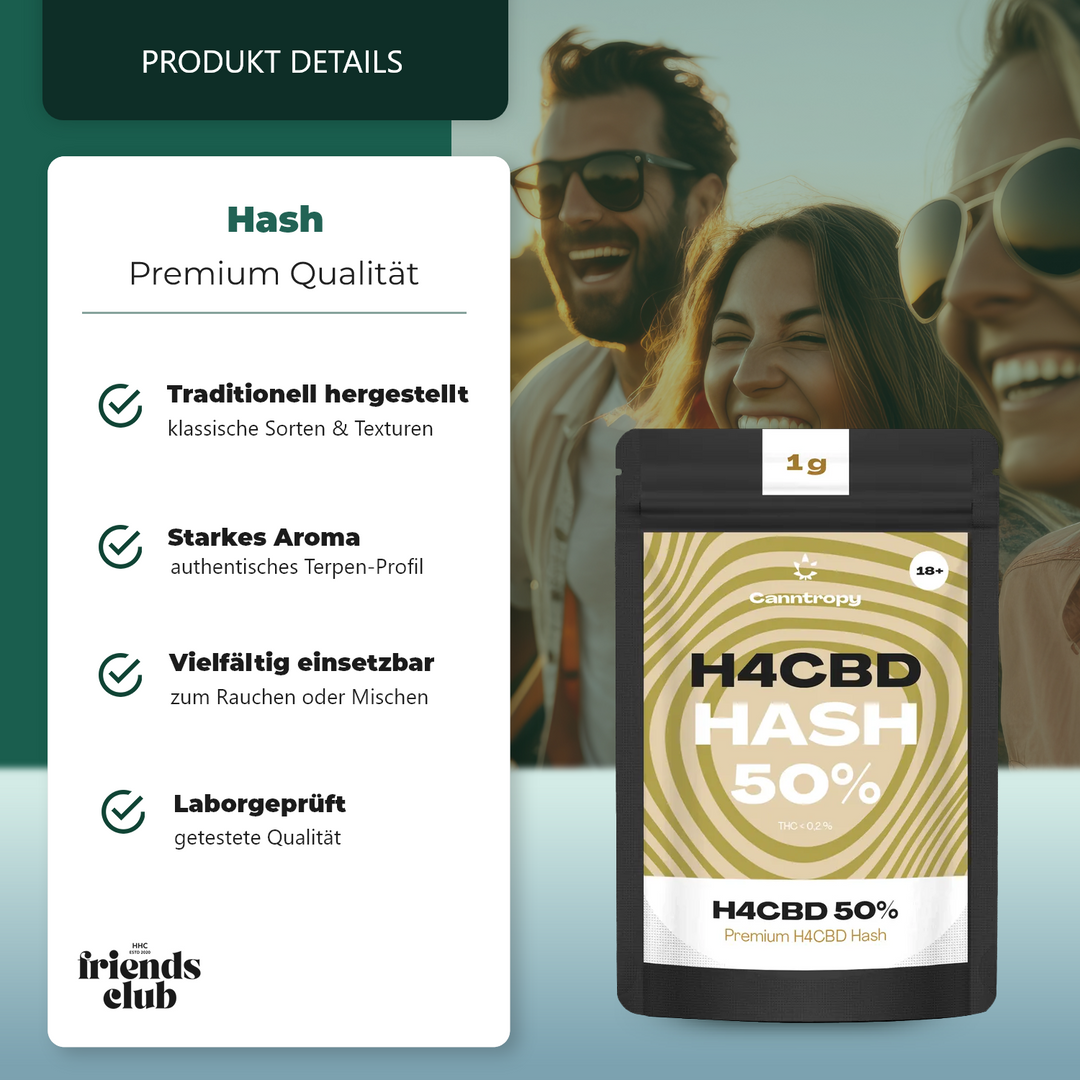 H4CBD Hash 50 % Canntropy HHCFriends