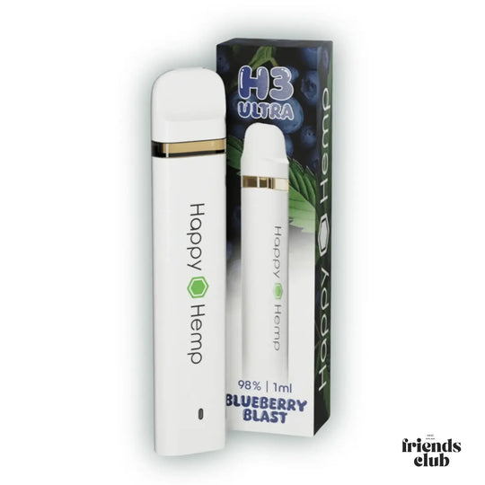 Happy Hemp H3 Ultra Blueberry Blast 1ml Vape-HHCFriends