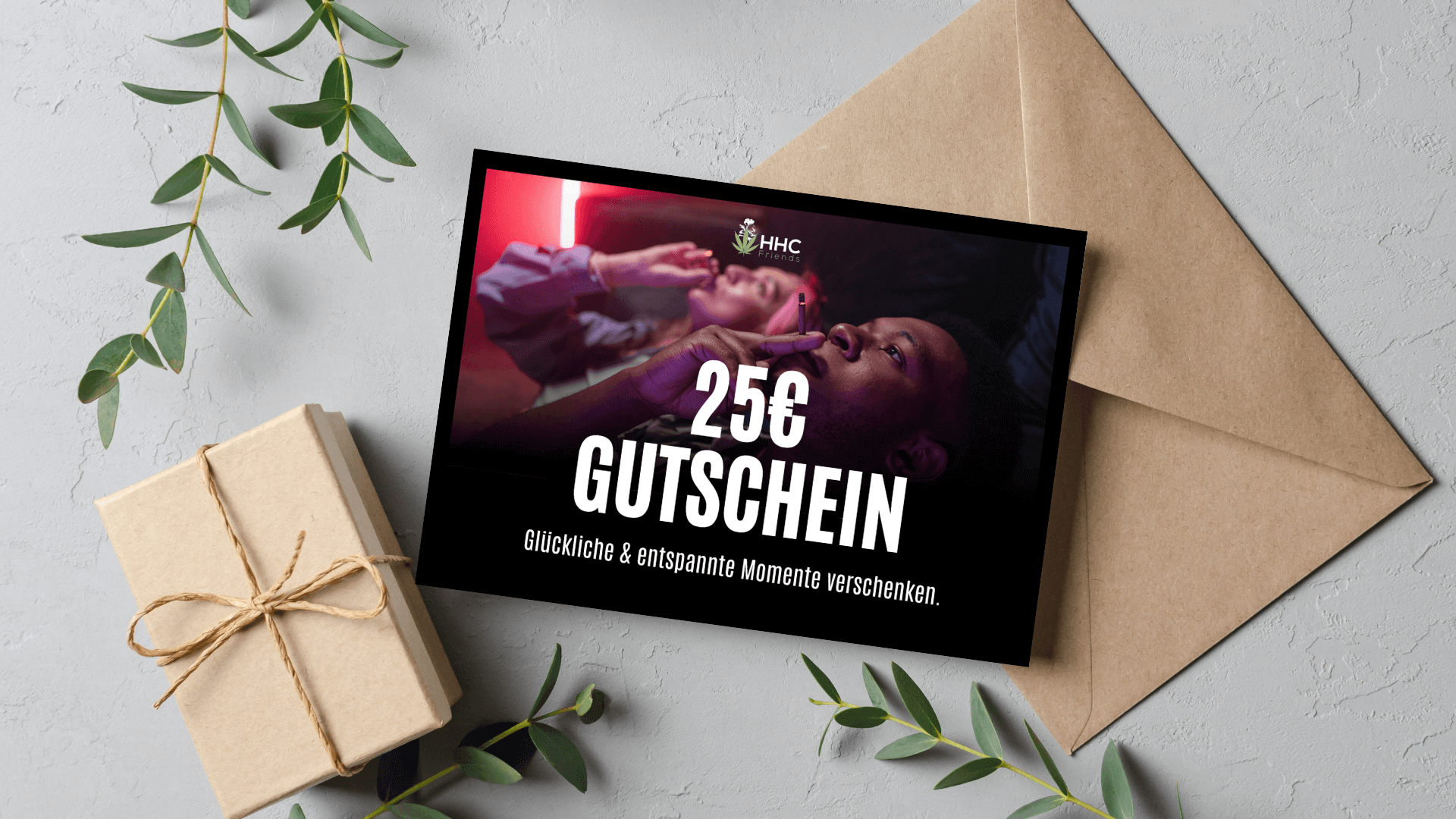 Geschenkgutscheine von HHCFriends zum Verschenken von Cannabisprodukten