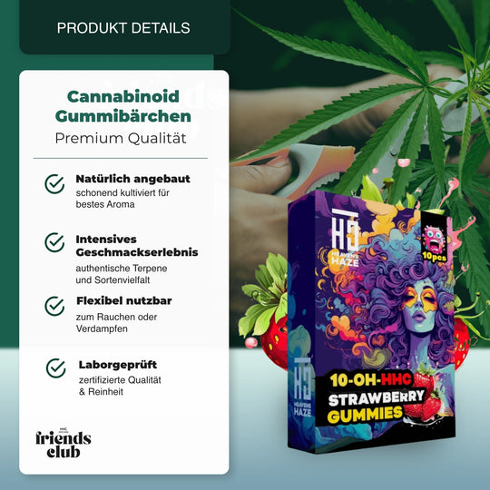 10-OH Gummies Erdbeere 10 Stück