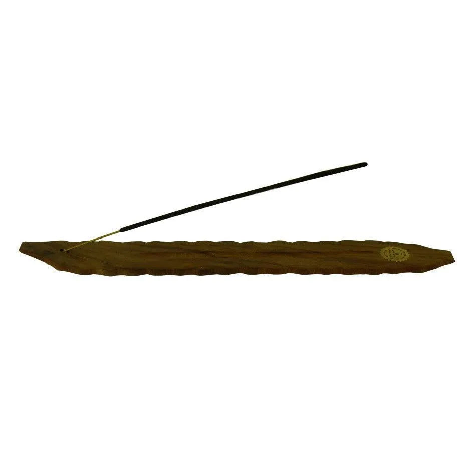 Räucherstäbchenständer Holz Blatt