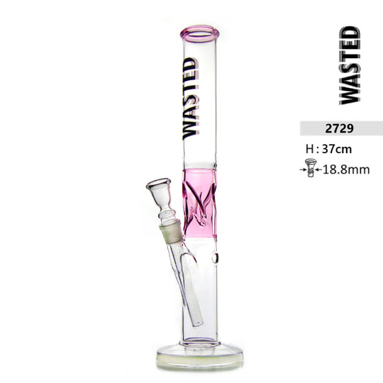 Glasbong Wasted – Pink Ice Edition 37 cm