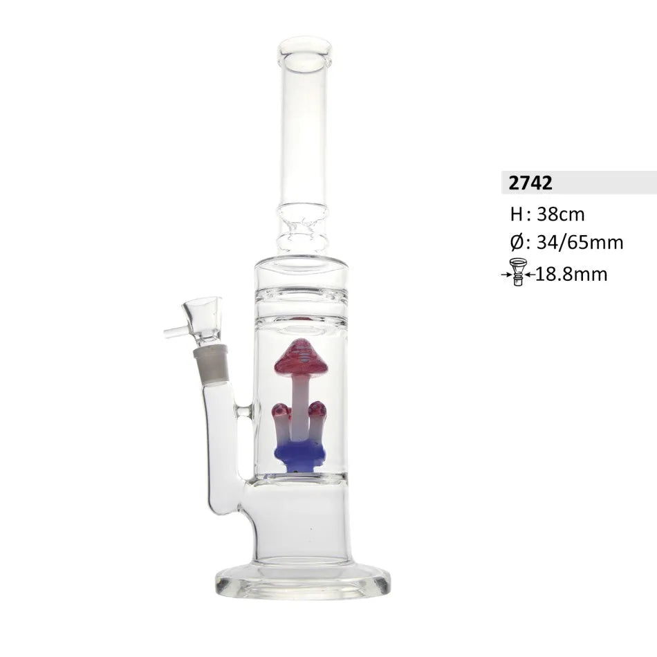 Glasbong mit Mushroom-Perkolator & Eisfach – 38 cm-Smagro GmbH
