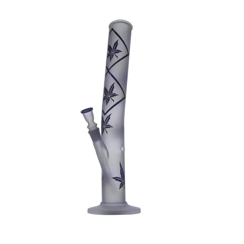 Bong mit Cannabisblatt-Dekor