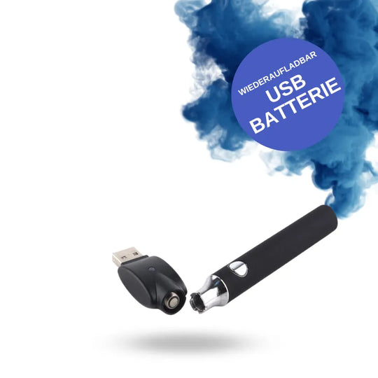 Batterie mit USB Ladegerät - 510er Gewinde
