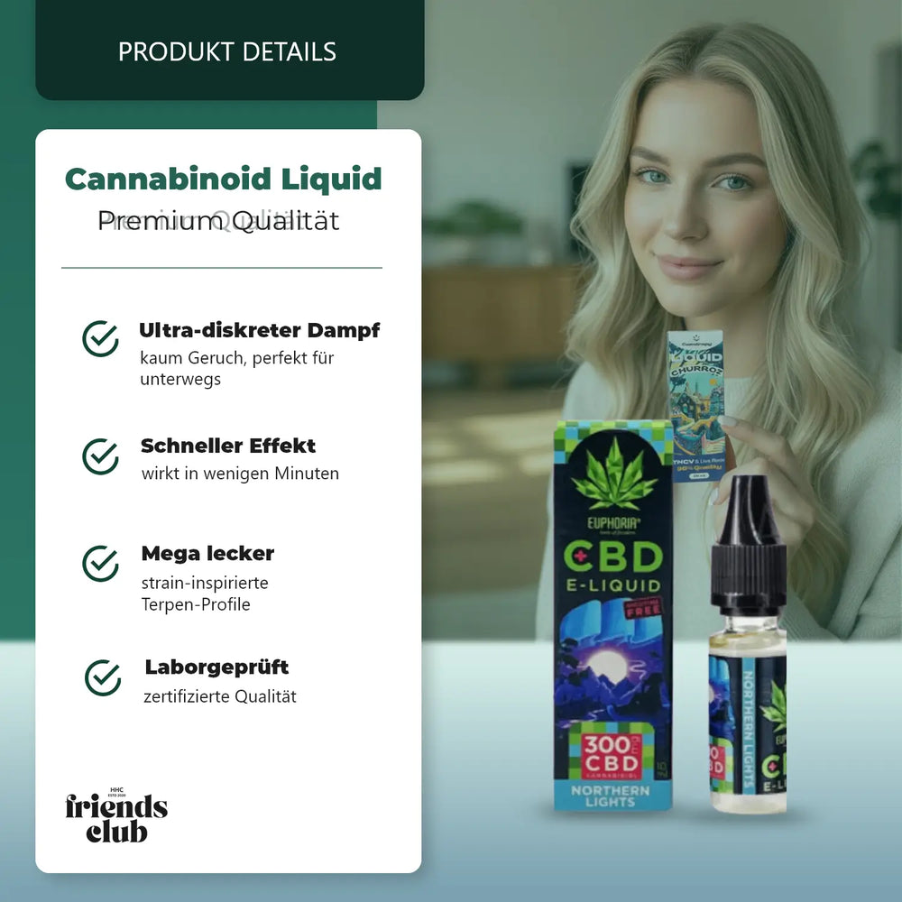 CBD E-Liquid Northern Lights 300 mg 10ml