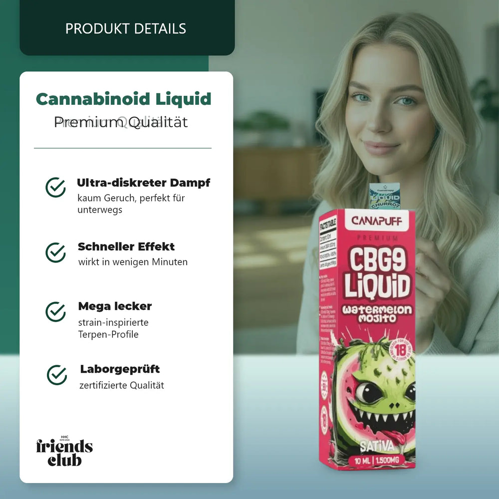 CBG9 Liquid 1.500mg - Watermelon Mojito 10ml