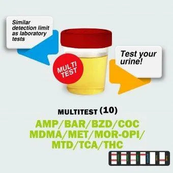 Multi-Drogentest 10-fach – Selbsttest (Urin)