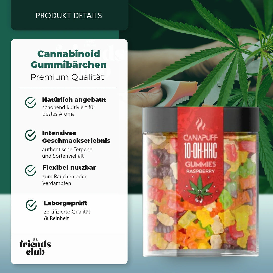 10-OH Gummies Raspberry 10 Stück