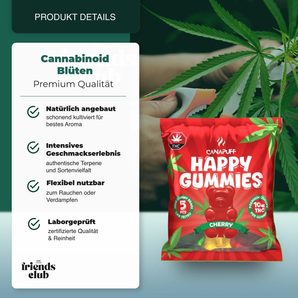 THC Gummies - Cherry (5 Stück) - hhcfriends