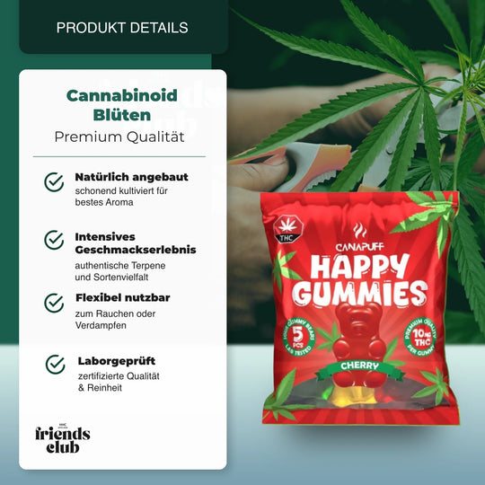 THC Gummies - Cherry (5 Stück) - hhcfriends