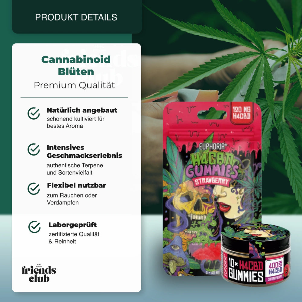 H4CBD Gummies Strawberry - hhcfriends
