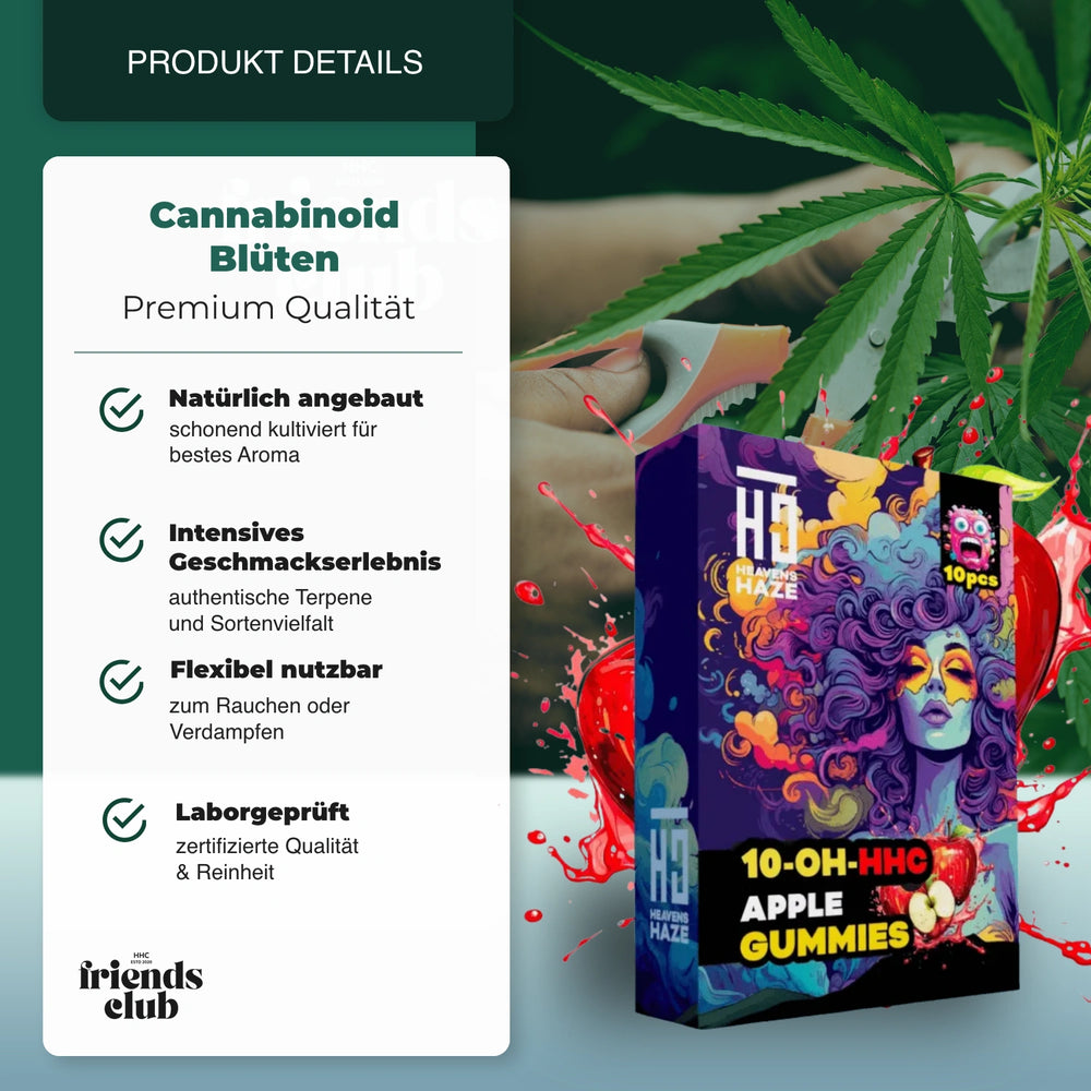 10-OH Gummies Apfel 10 Stück - hhcfriends