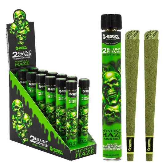 G-ROLLZ Blunt Cones – Mystikal Haze | 2er Pack | Terpen-Infused