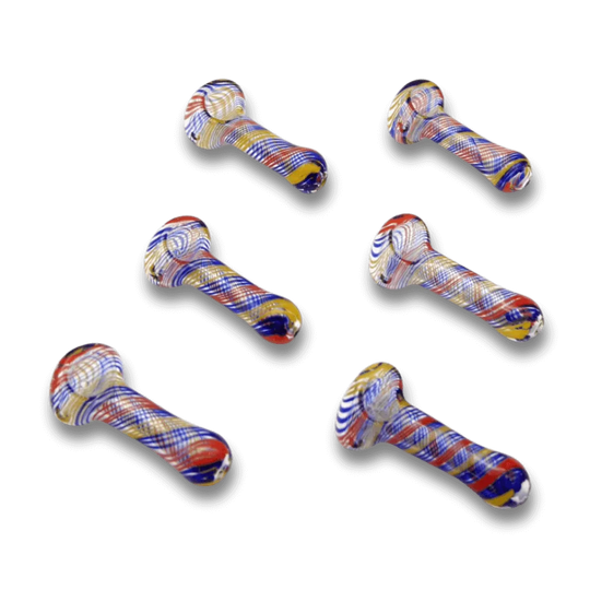 Glaspfeife – Multicolor-Wirbel (1 Stück)-Smagro GmbH