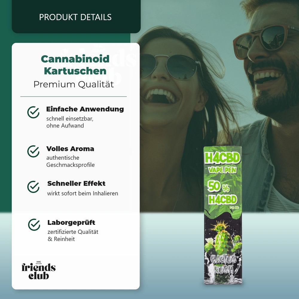 H4CBD Vape Cactus Kush 50% 1ml