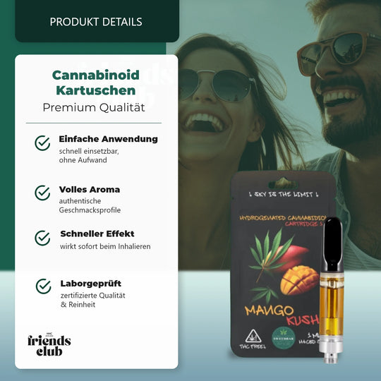 H4CBD Kartusche Mango Kush 90% 1ml THC Free