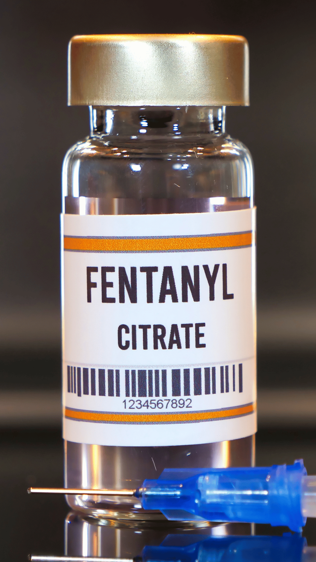Fentanyl Fläschchen mit Spritze