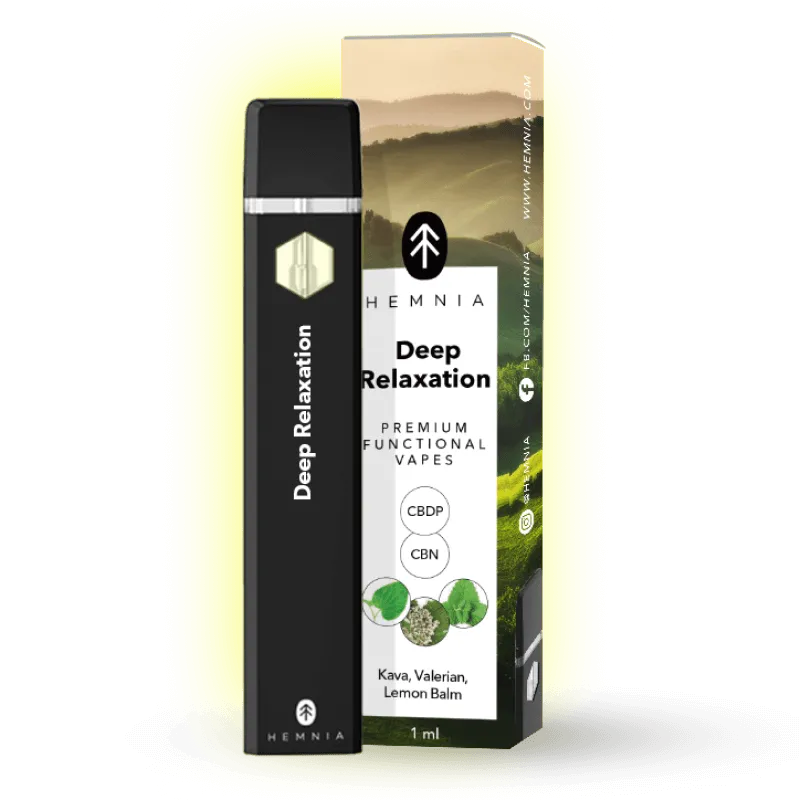 Vape mit Kava & Baldrian „Tiefenentspannung“