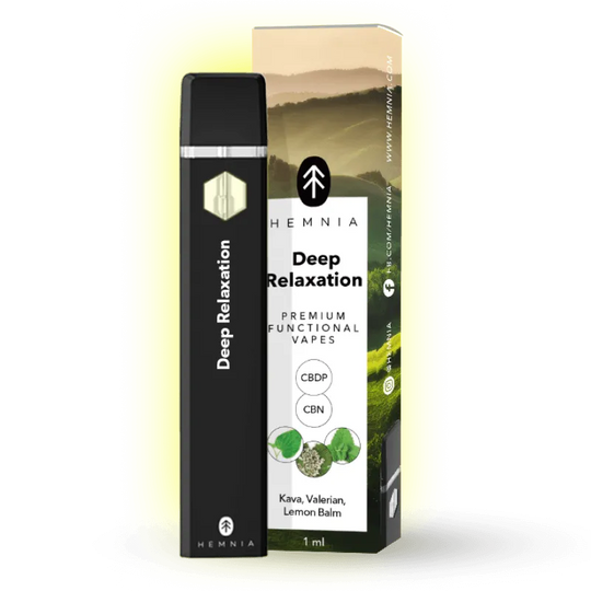 Vape mit Kava & Baldrian „Tiefenentspannung“