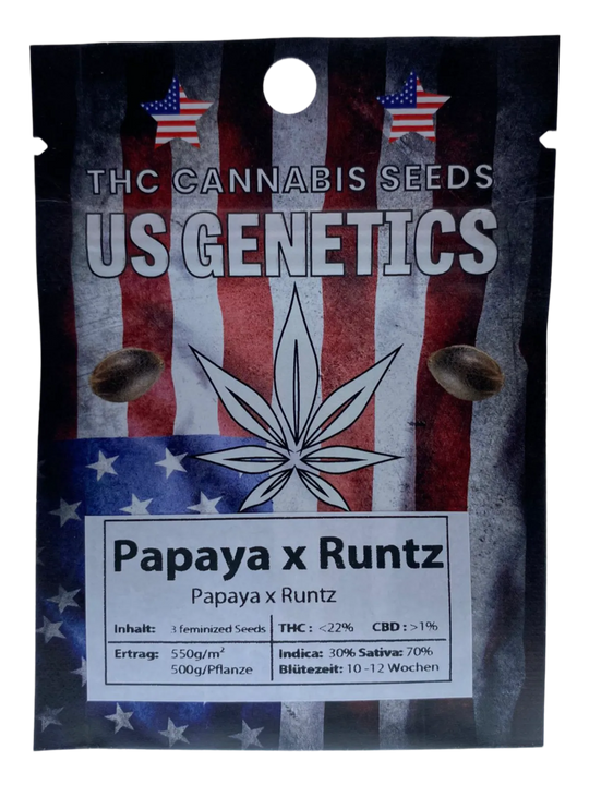 Cannabis Samen Papaya x Runtz US Genetics 3St.
