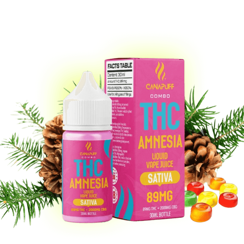 THC Liquid Amnesia 89mg THC/1000mg CBC 30ml