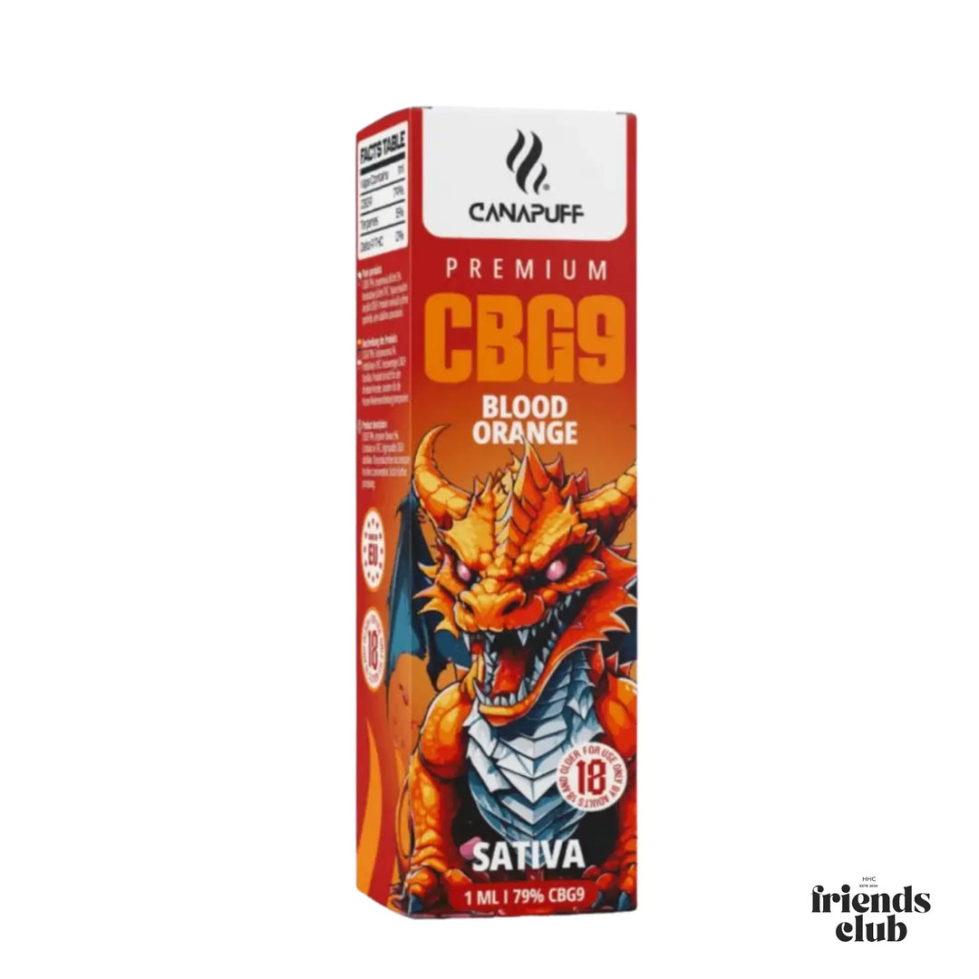 CBG9 Vape Blood Orange 79% 1ml - hhcfriends
