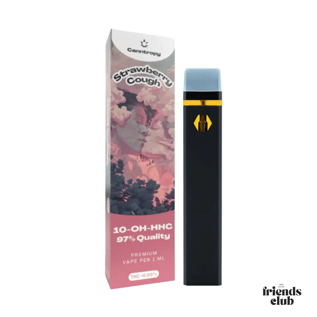 10 OH Vape Strawberry Cough 97% 1ml - hhcfriends