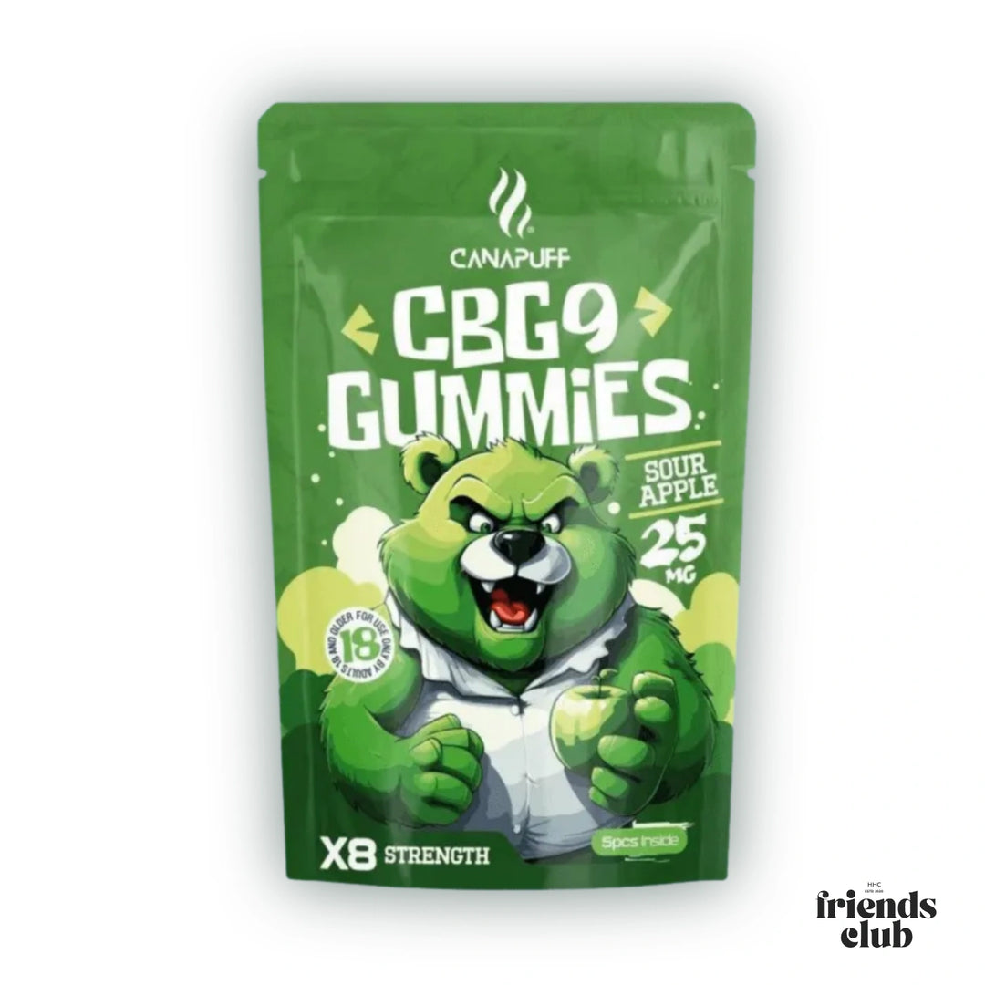 CBG9 Gummibärchen Sour Apple 5Stück - hhcfriends