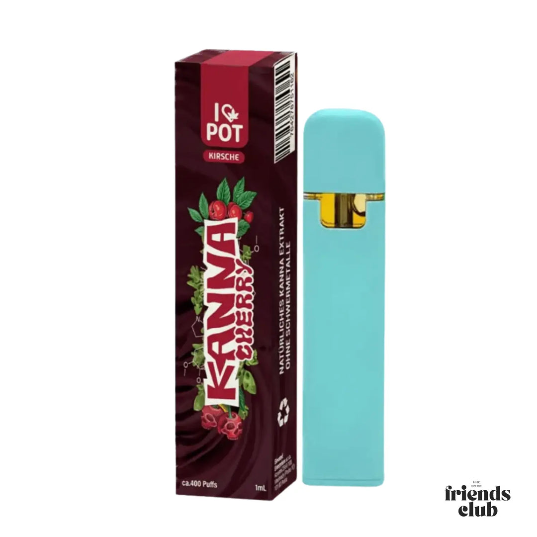 Kanna Vape Cherry 1ml - I♡POT - hhcfriends
