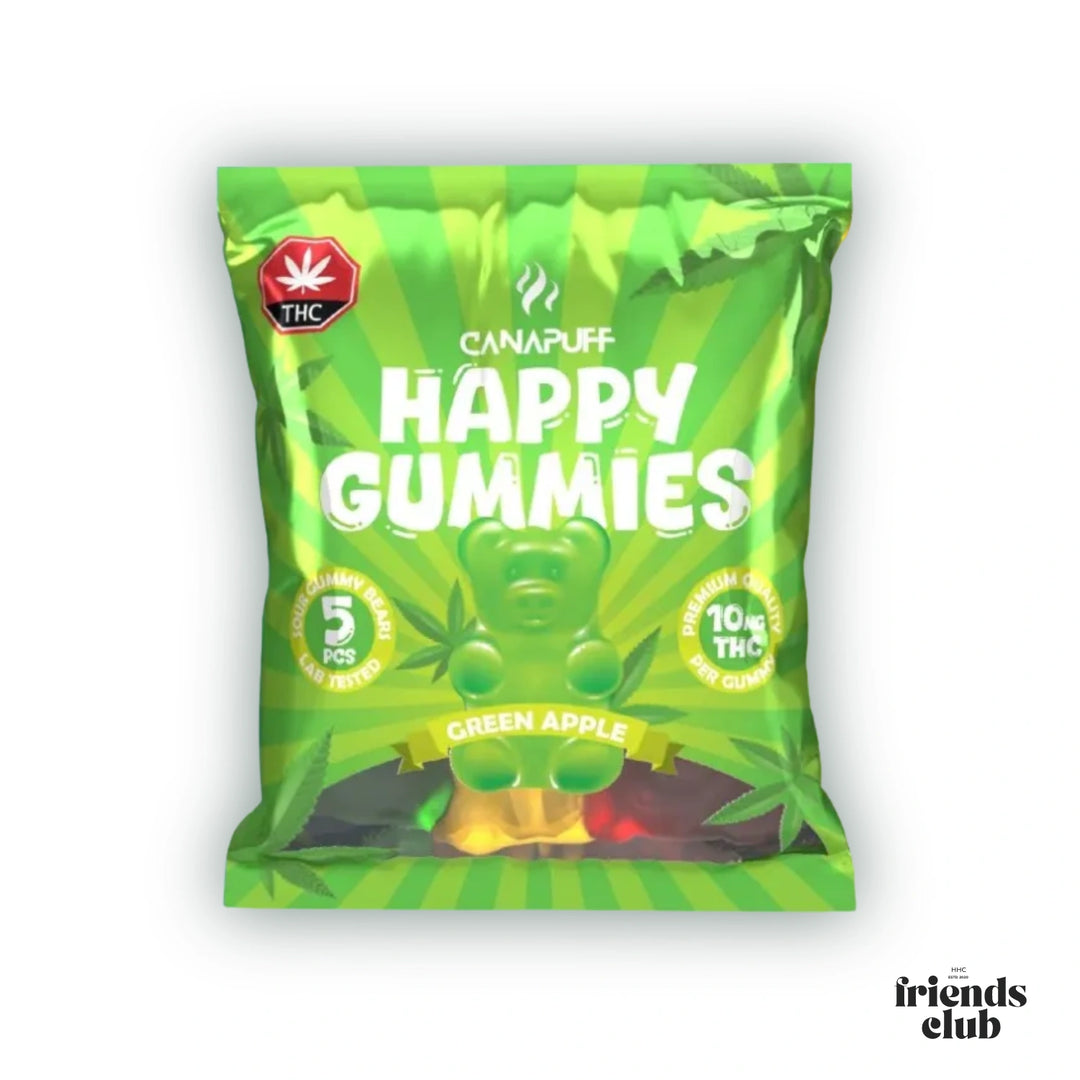 THC Gummies - Grüner Apfel (5 Stück) - hhcfriends