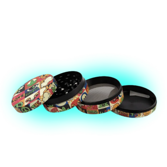 Euphoria Metall-Grinder Groovy 63 mm - 4 Teile
