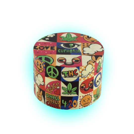 Euphoria Metall-Grinder Groovy 63 mm - 4 Teile