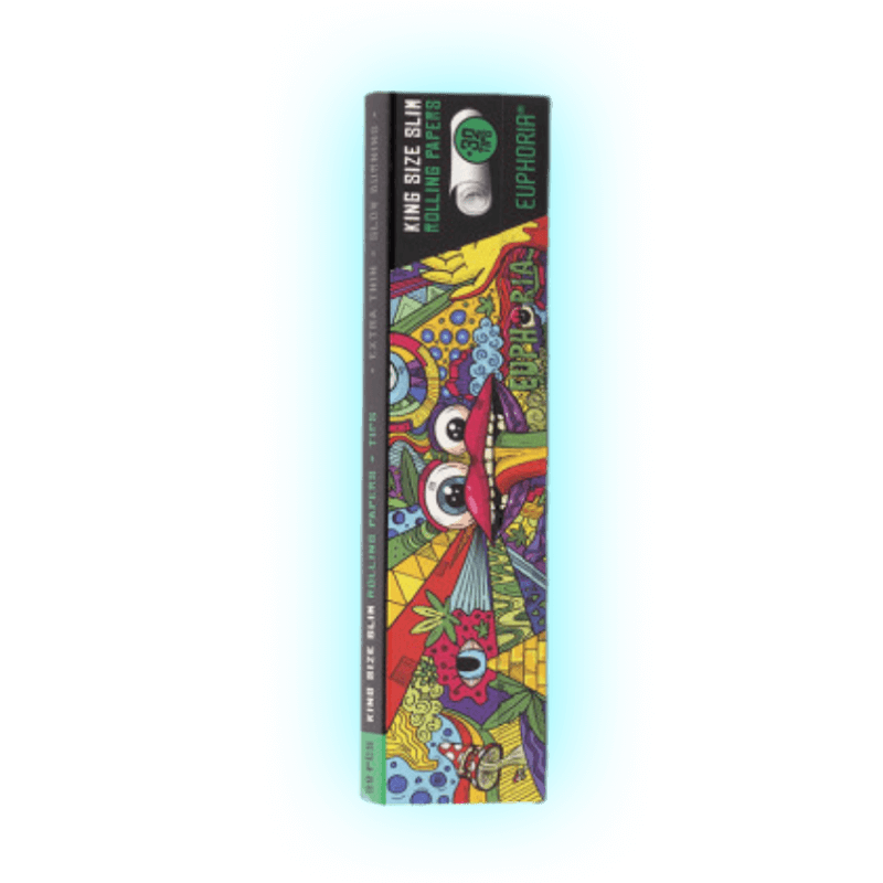 Euphoria Vibrant Rolling Papers Kingsize Slim + Filters
