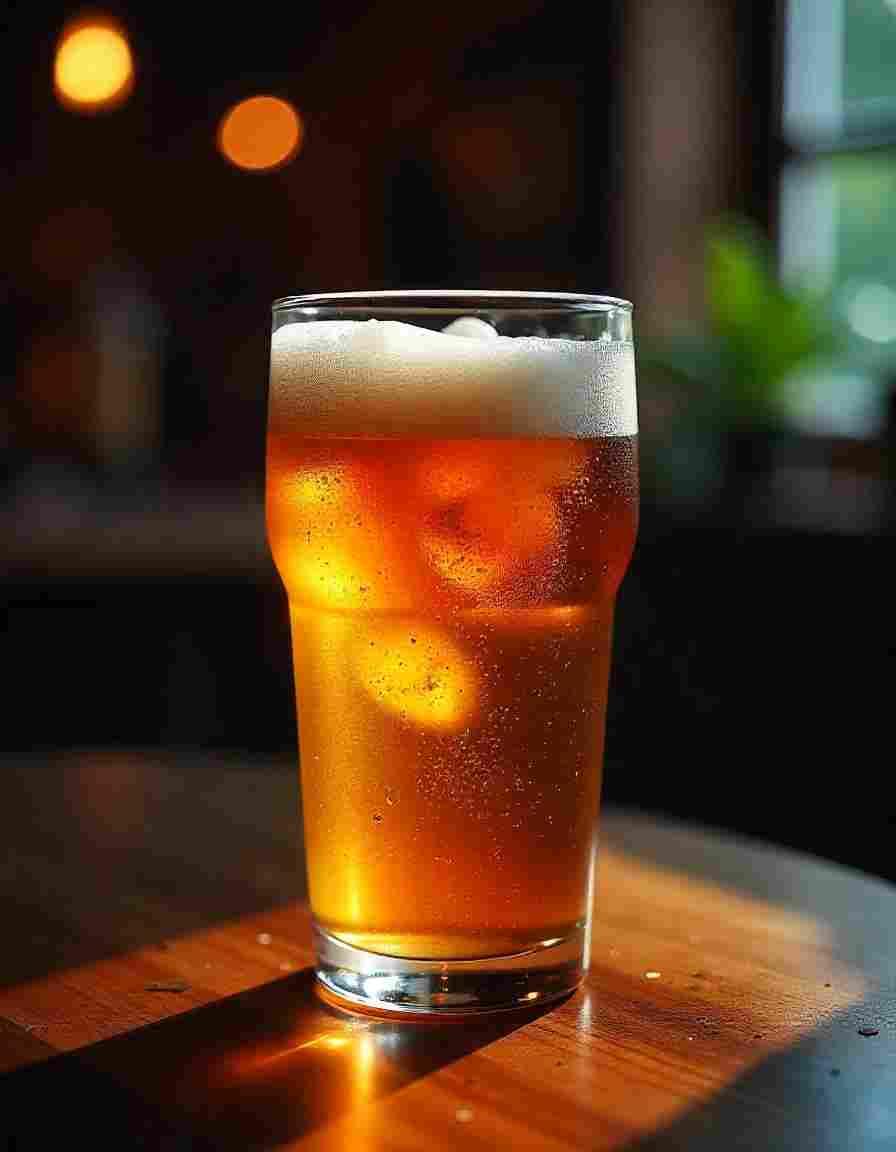 Bier in einem Glas zur Veranschaulichung