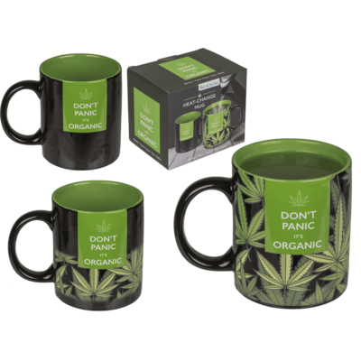 Becher mit Cannabis, reagiert auf Wärme