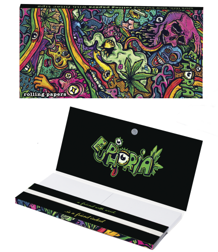 Rolling Papers mit Halluzinations-Muster