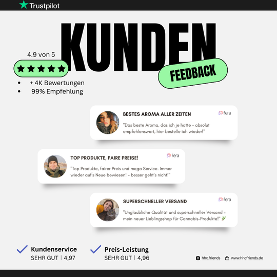 Trustpilot Feedback bei HHCFriends