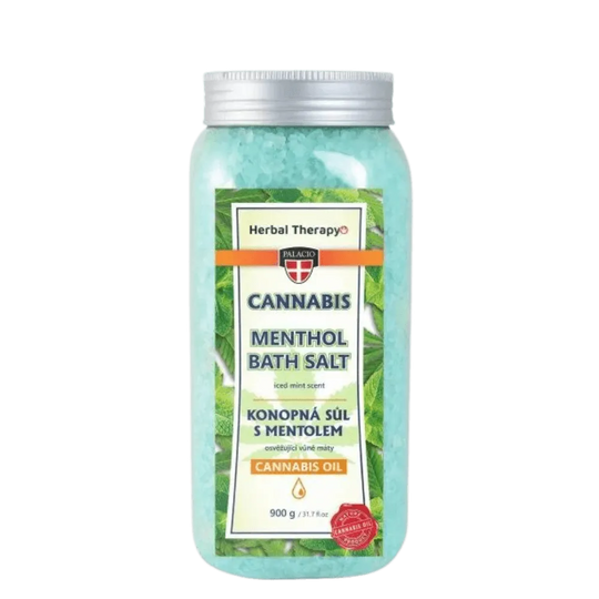 Cannabis-Badesalz mit Menthol, 900 g Palacio