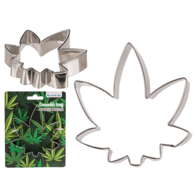 Metall-Ausstechform im Cannabisdesign